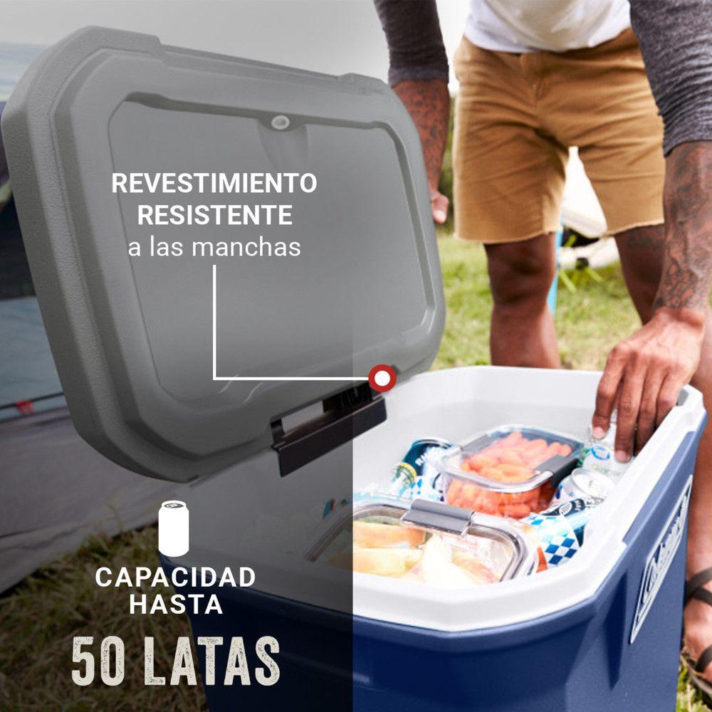 Cooler Coleman 316 con Ruedas Azul 61 Lt / 65 QT-4