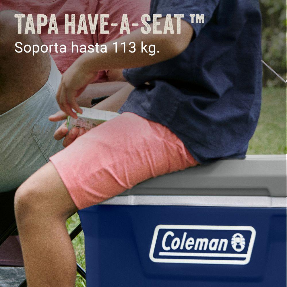 Cooler Coleman 316 con Ruedas Azul 61 Lt / 65 QT-5
