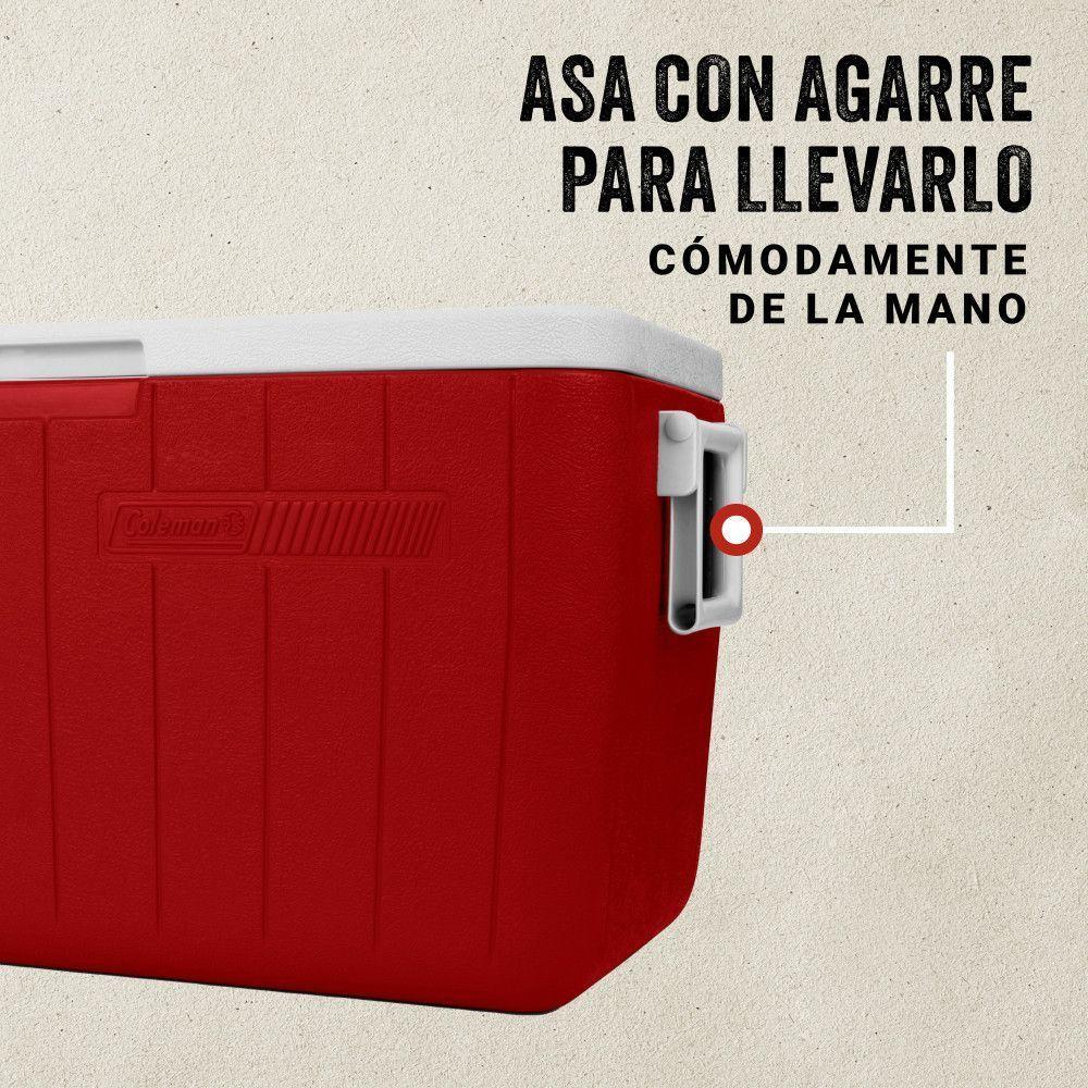Cooler Coleman Chiller Rojo 45 Lt / 48 QT-4