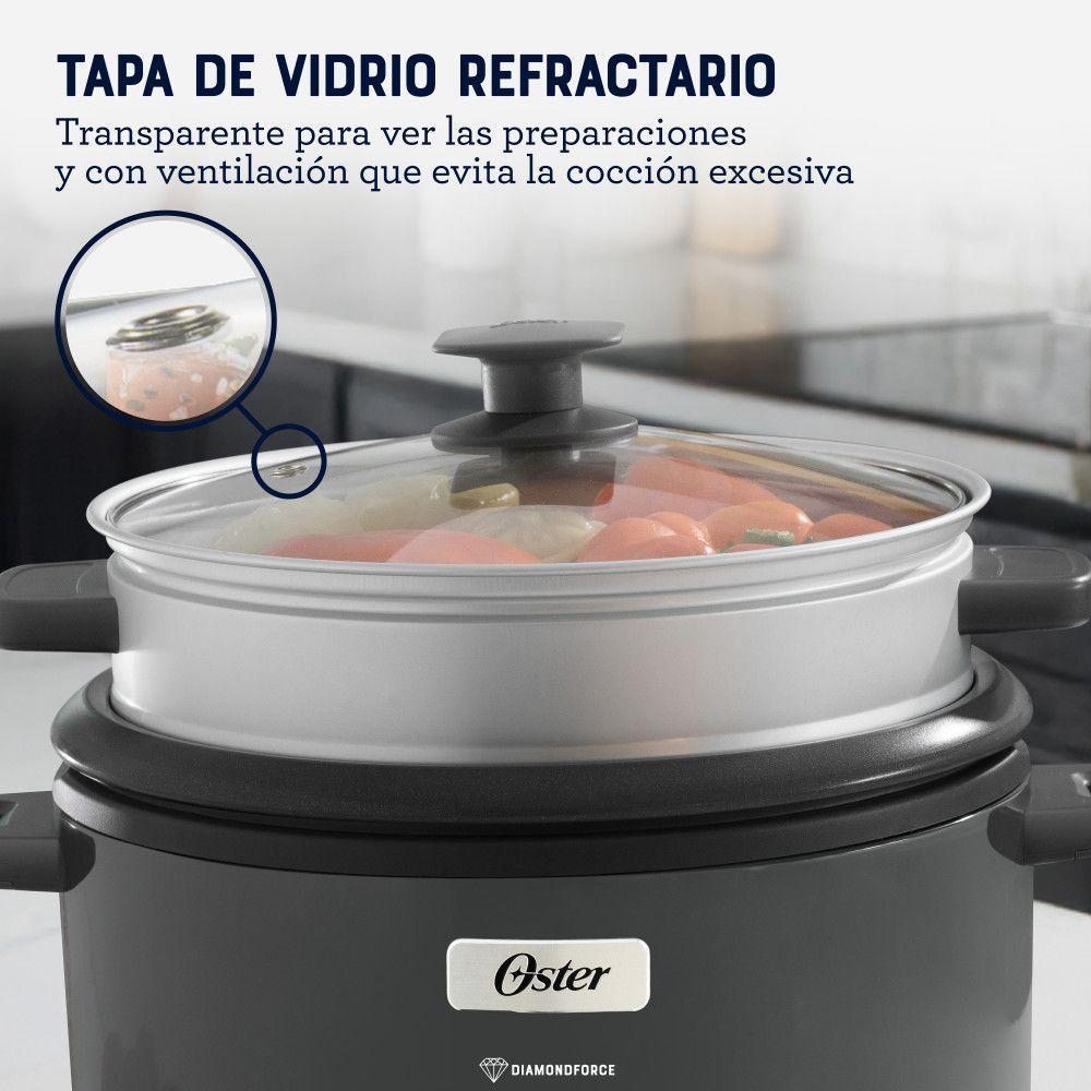 Arrocera 3 en 1 Oster 12 Tazas Diamond Force CKSTRC12DFSKE-5