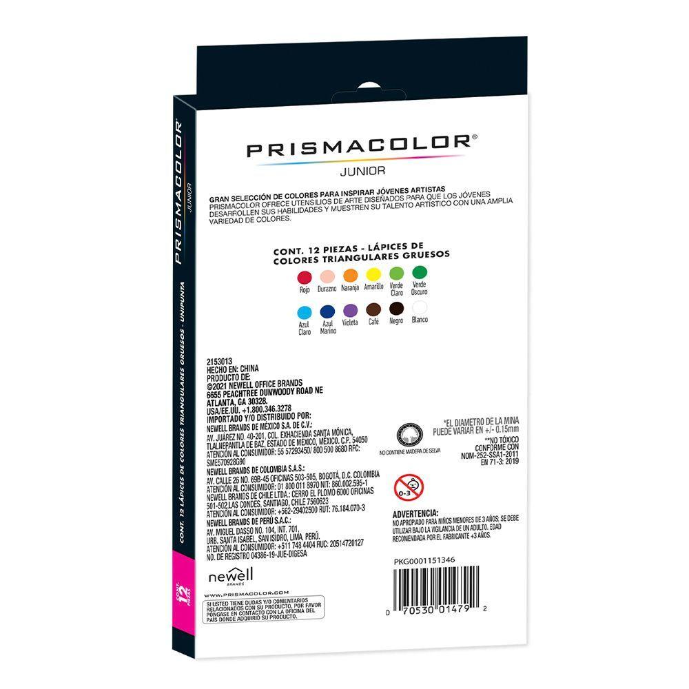Set 12 Lapices De Color Prismacolor Jr. Triangular-1