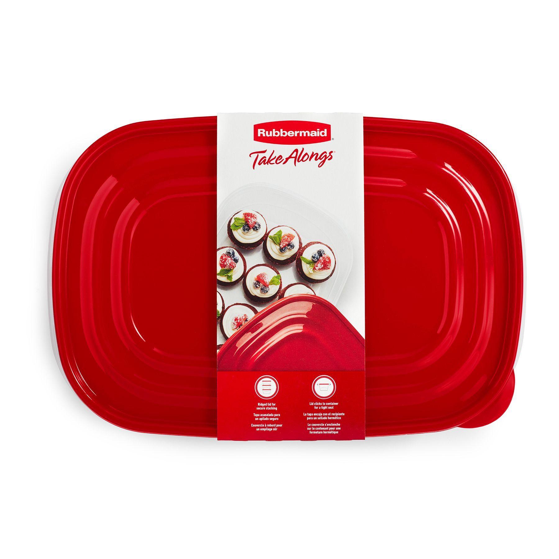 2 Contenedores Herméticos 3.7 Lt Takealongs Rubbermaid-1
