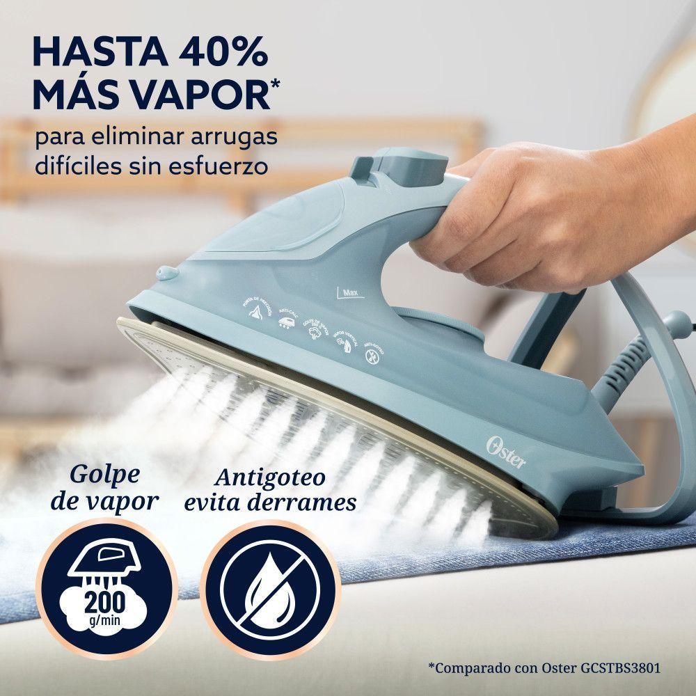 Plancha Vapor Oster Aeroglide Antigoteo Verde Gcstac7402-1