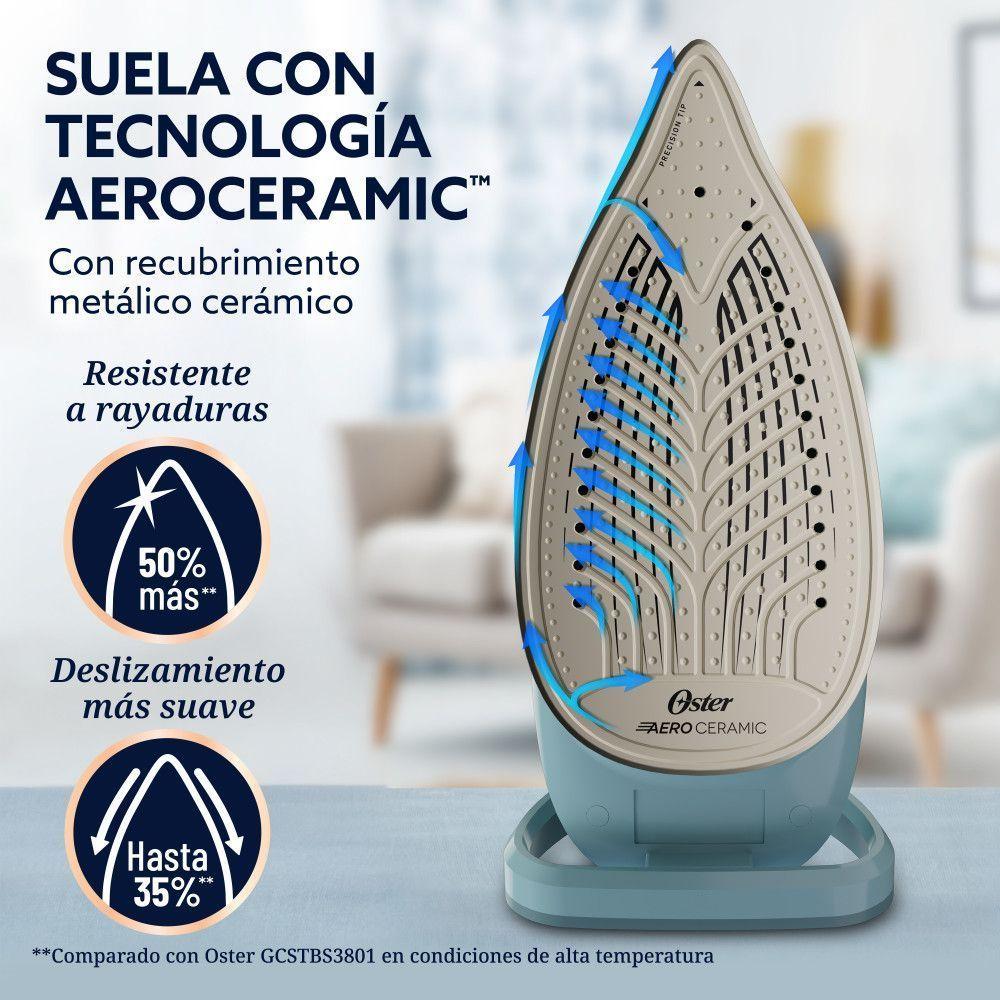 Plancha Vapor Oster Aeroglide Antigoteo Verde Gcstac7402-3