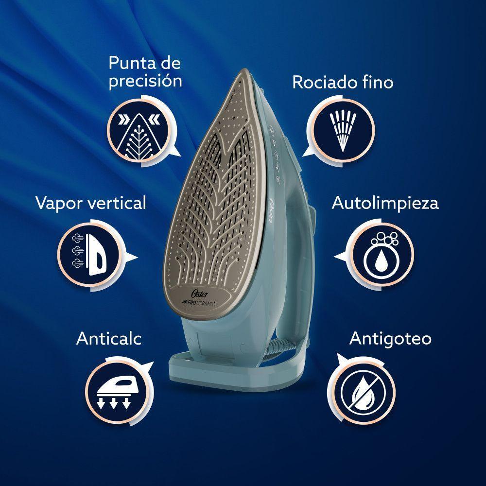 Plancha Vapor Oster Aeroglide Antigoteo Verde Gcstac7402-4