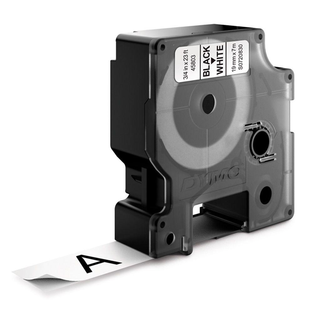 Cinta D1 Dymo Negro / Blanco - 19mm x 7mt-1