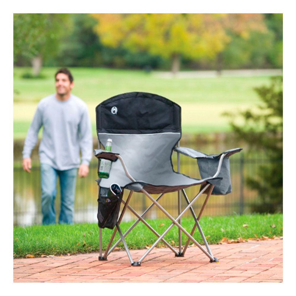Silla Plegable Cooler Quad Coleman Gris-1
