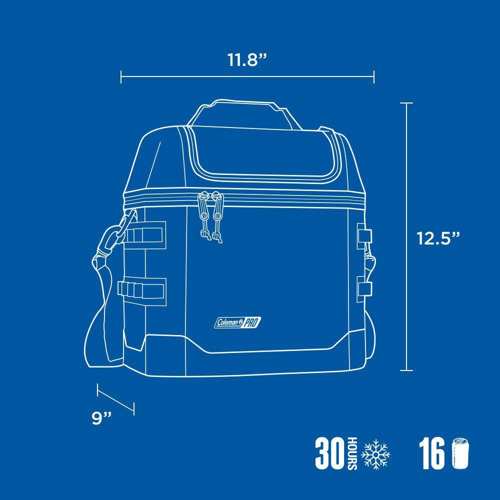 Soft Cooler Coleman Pro Portátil 16 Latas Azul-5
