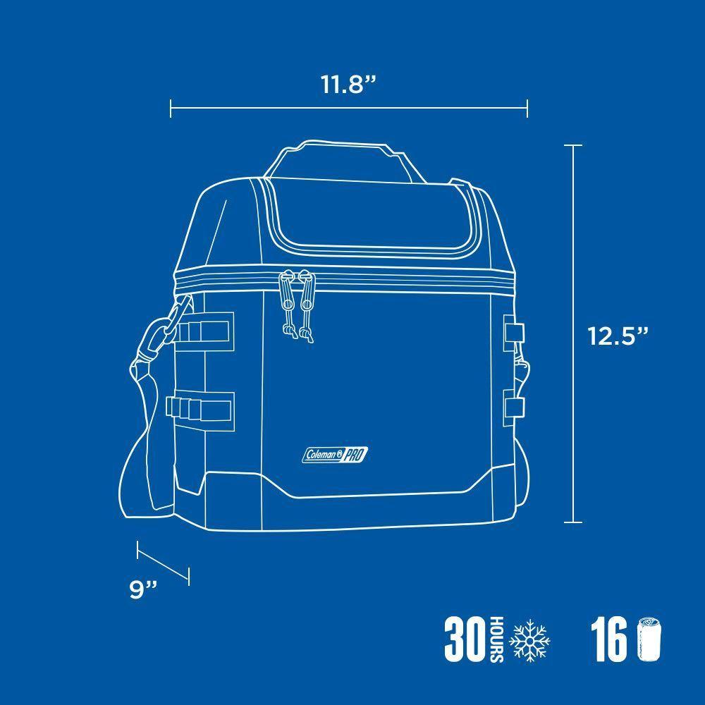 Soft Cooler Coleman Pro Portátil 16 Latas Azul-5