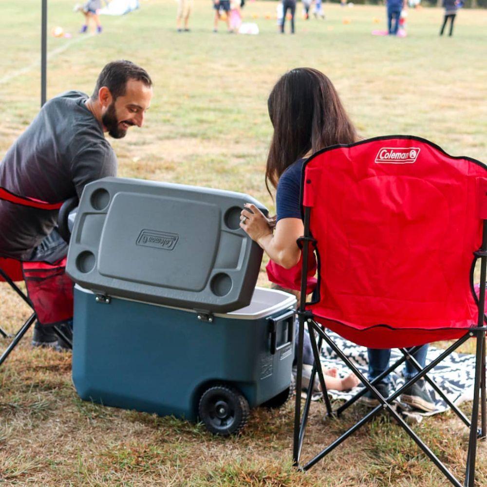 Silla Plegable Cooler Quad Coleman® Rojo-1