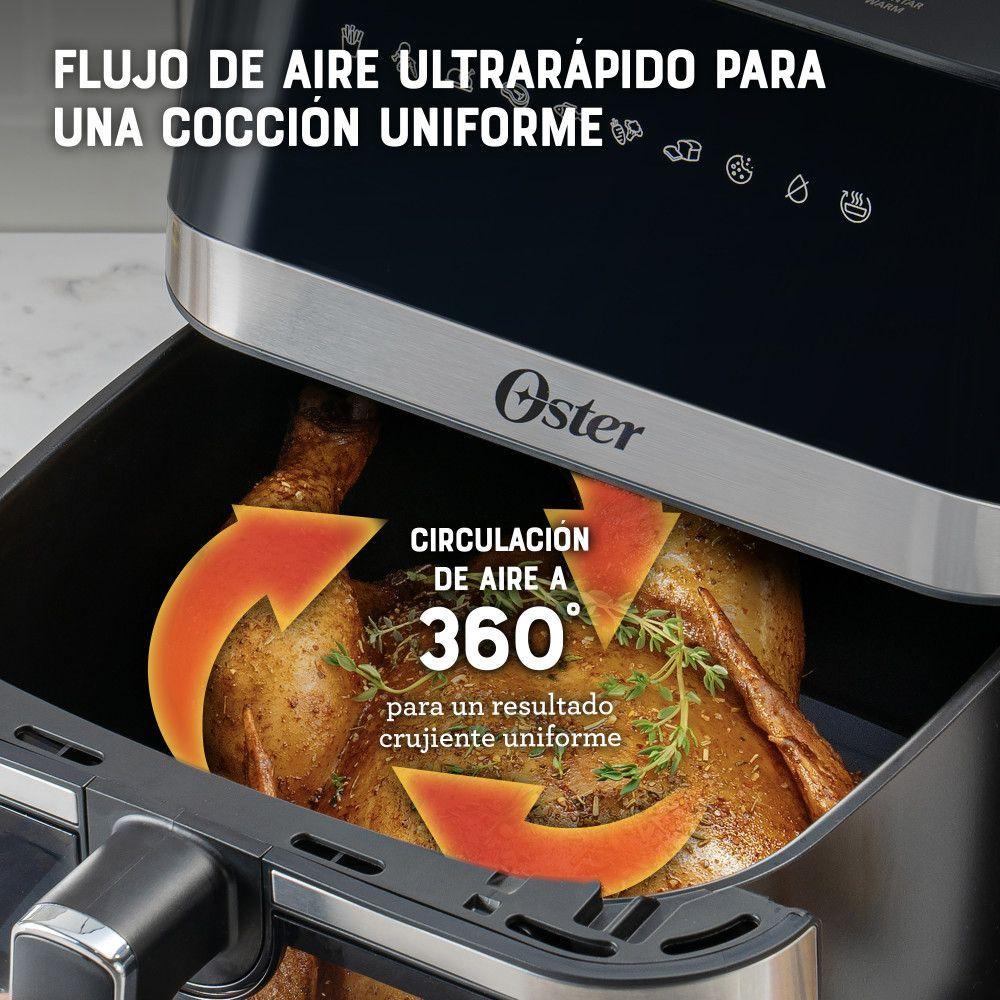 Freidora de Aire Digital 7.5L Oster DiamondForce 10 Programas Automaticos CKSTAF75WDSSDF-5