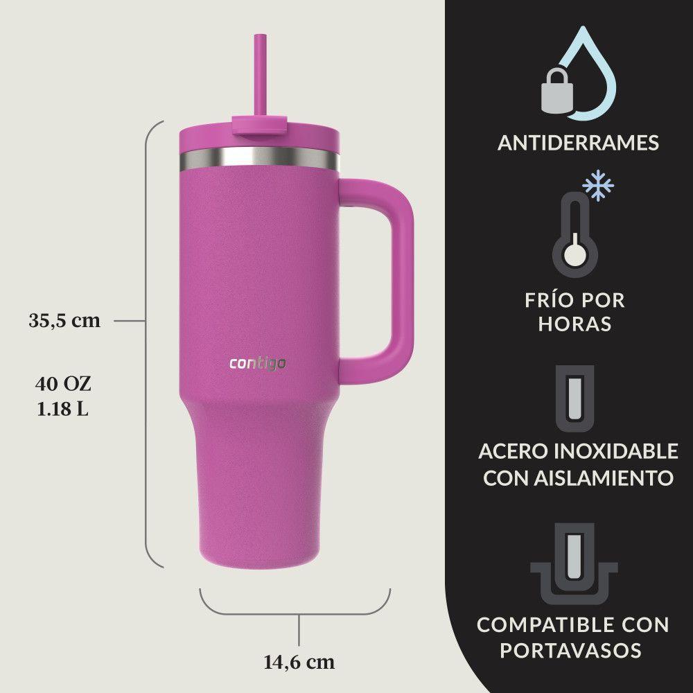 Botella De Agua Streeterville Morado Leakproof Contigo 1.18Lt.-7