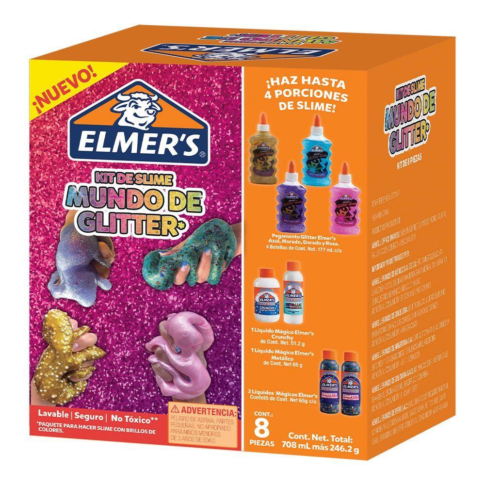 Kit Slime Mundo Glitter Elmer's 4 Piezas-2
