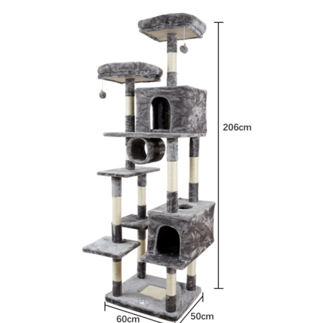 Gimnasio Rascador De Torre Para Gatos 2 06 Metros-4