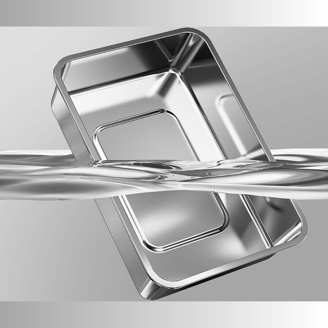 Arenero Para Gatos XXL De Acero Inoxidable Con Tapa Y Filtro-3