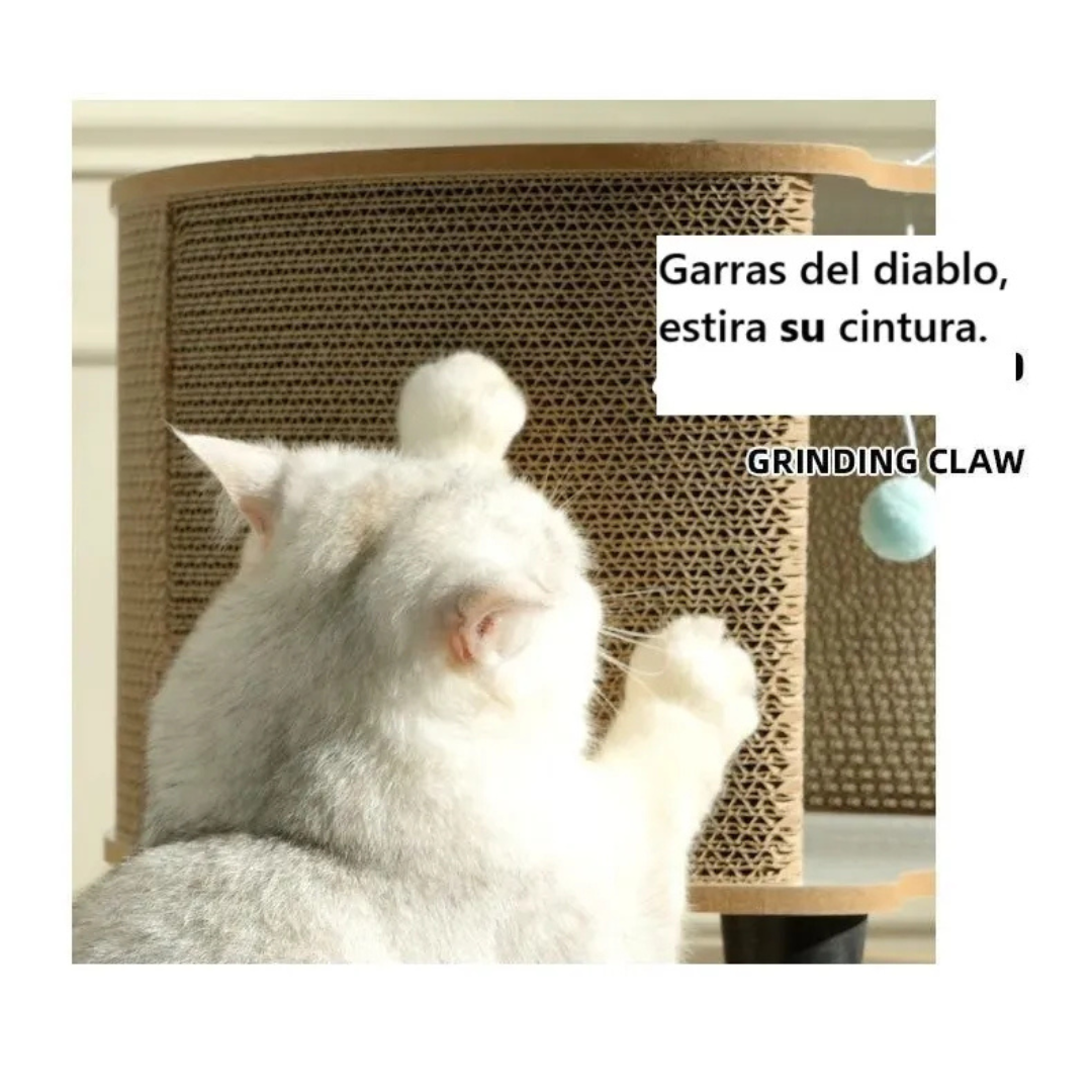 Rascadores De Cart n Tipo Casa Para Mascota Gatos Antiestres-4