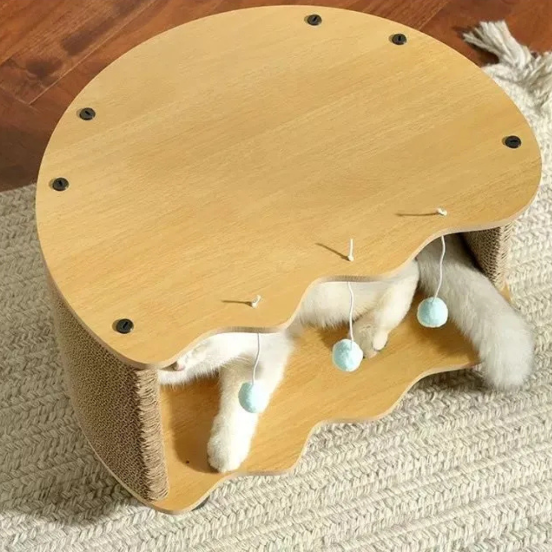Rascadores De Cart n Tipo Casa Para Mascota Gatos Antiestres-5