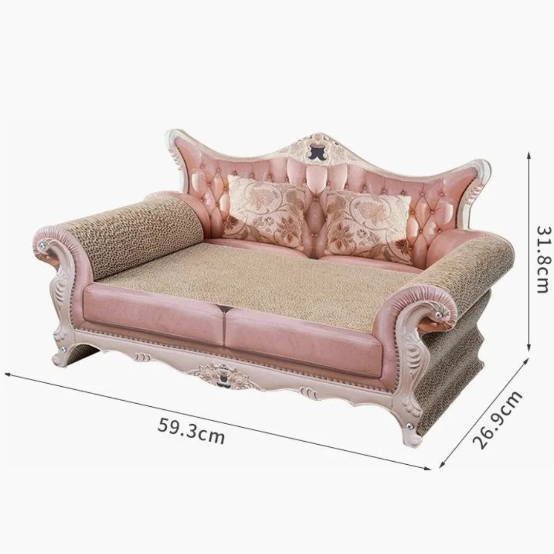 Rascador Tipo Sofa Grande Para Gatos Estilo Europeo Rosa clip icon Rascador Tipo Sofa Grande Para G-2