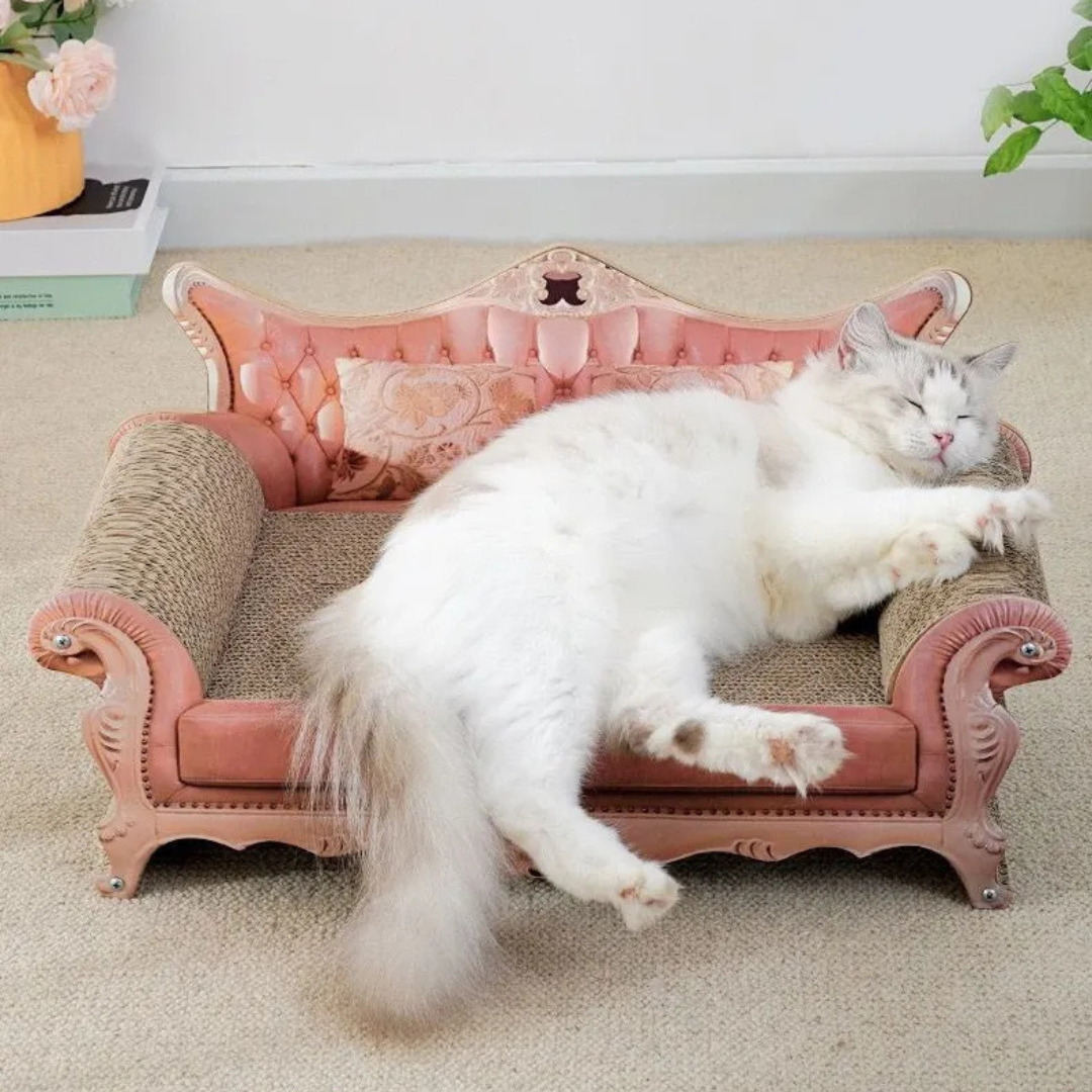 Rascador Tipo Sofa Grande Para Gatos Estilo Europeo Rosa clip icon Rascador Tipo Sofa Grande Para G-4