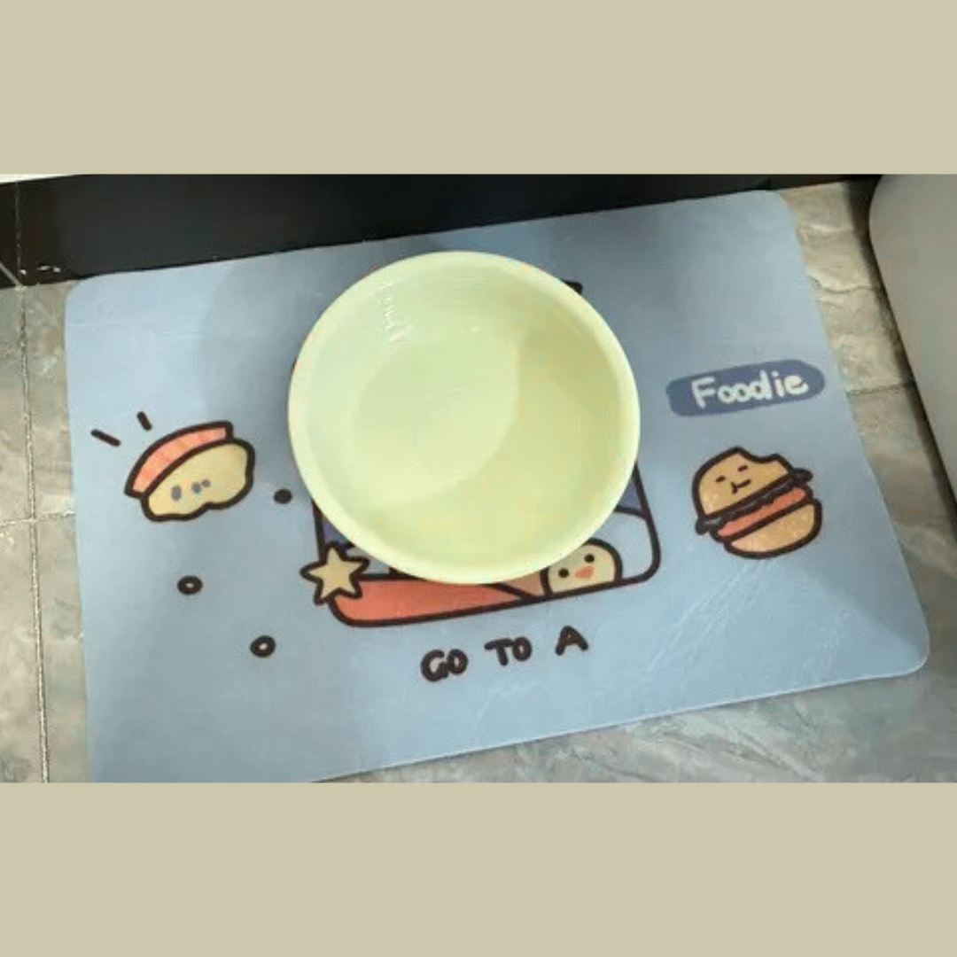 Mantel Silicona Impermeable De Alimento De Mascotas Dibujado-7