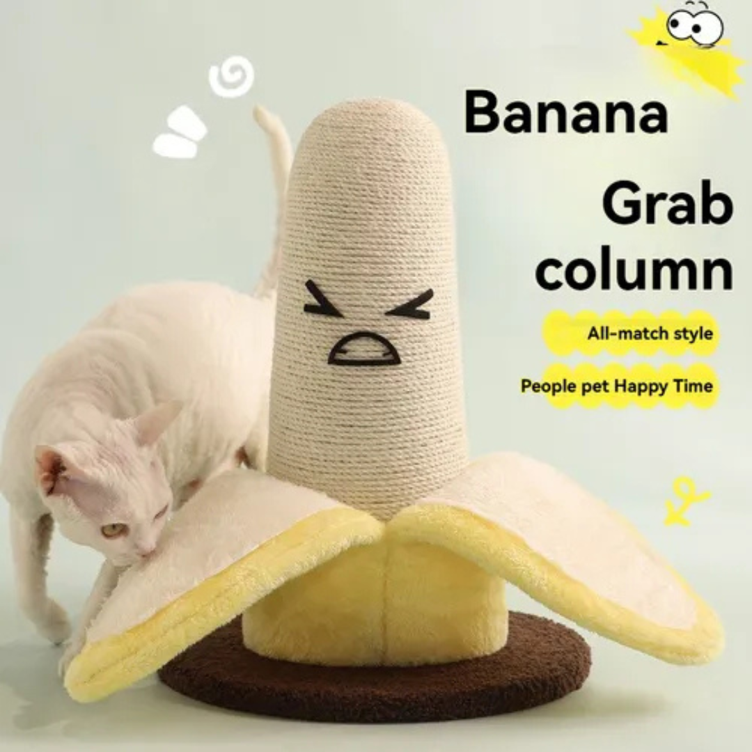 Rascador Para Gatos Con Forma de Plátano-3