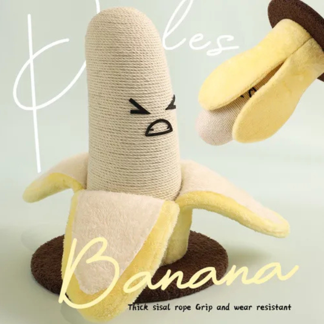 Rascador Para Gatos Con Forma de Plátano-5