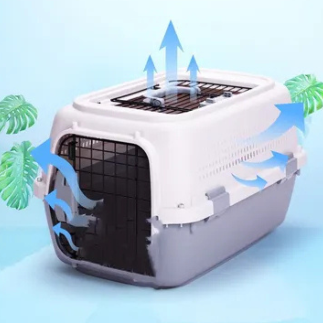 Jaula Canil De Transporte Con Ventanas Met licas M 58cm-7