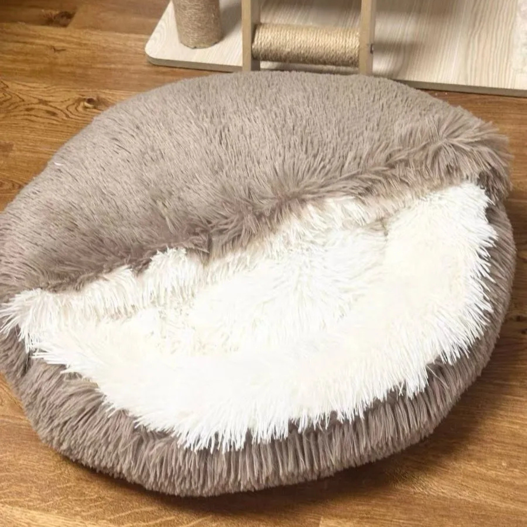 Cama Acogedora Semicerrada Antiestr s Para Macotas-6