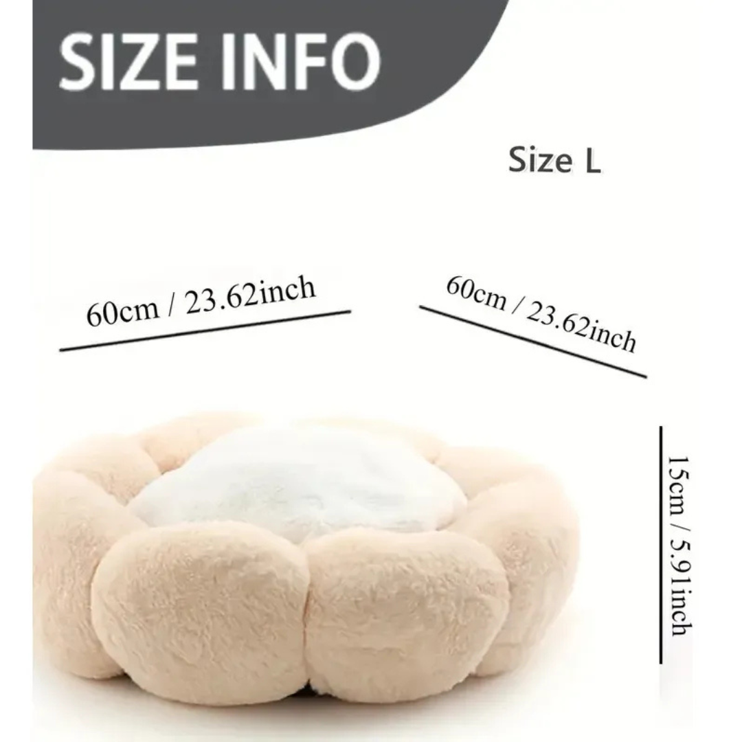 Cama Lavable 60cm Suave Antiestres Para Mascota Perro Gato-2
