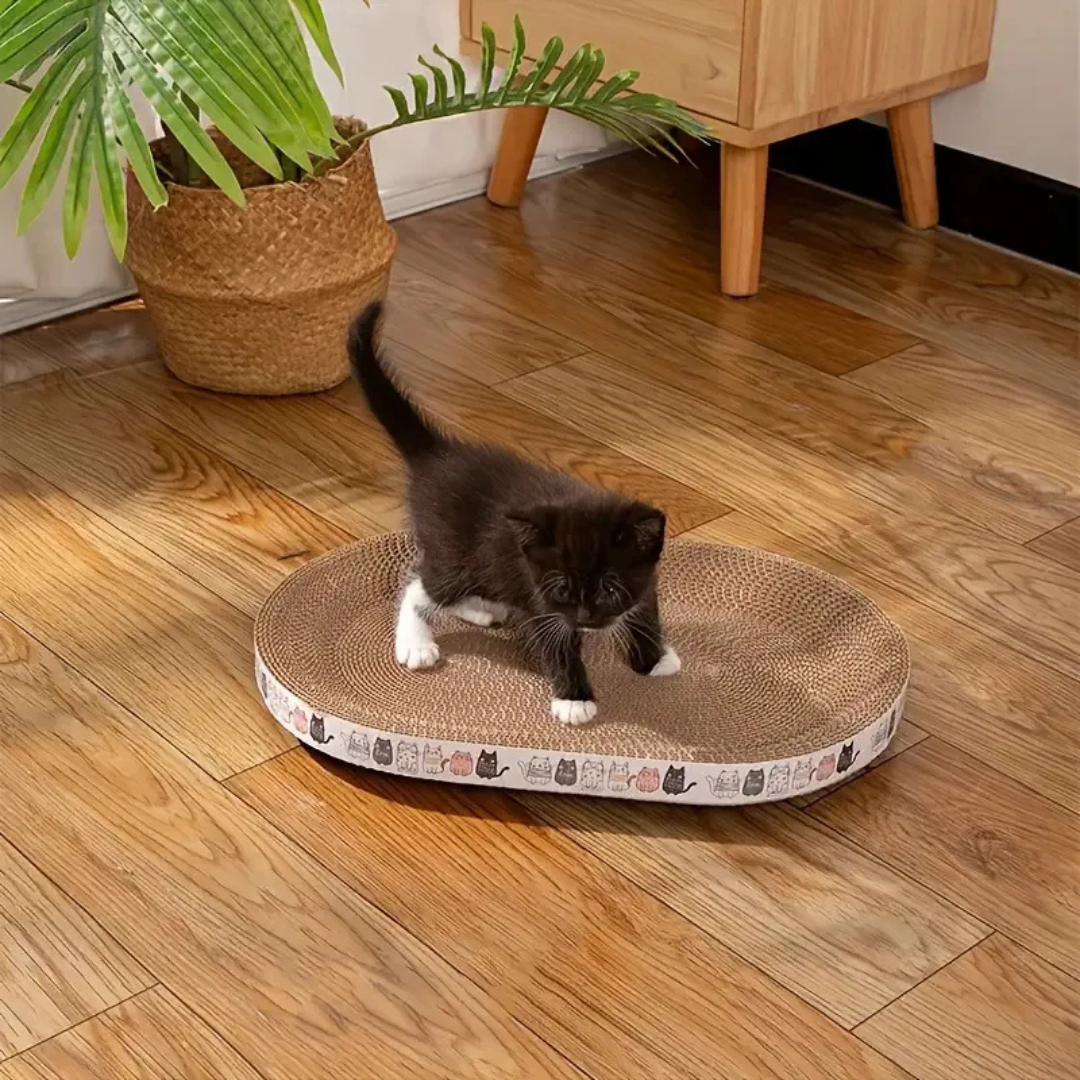 Rascador Mediano De Cart n Corrugado Para Gatos-2