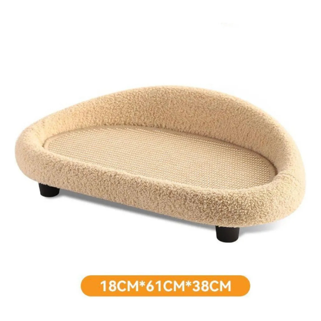 Rascador Y Cama Tipo Sofa 60cm Para Mascota Gato Perro-3