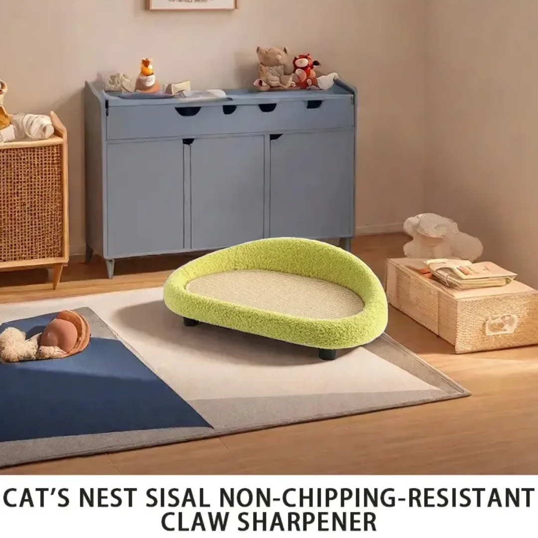 Rascador Y Cama Tipo Sofa 60cm Para Mascota Gato Perro-3