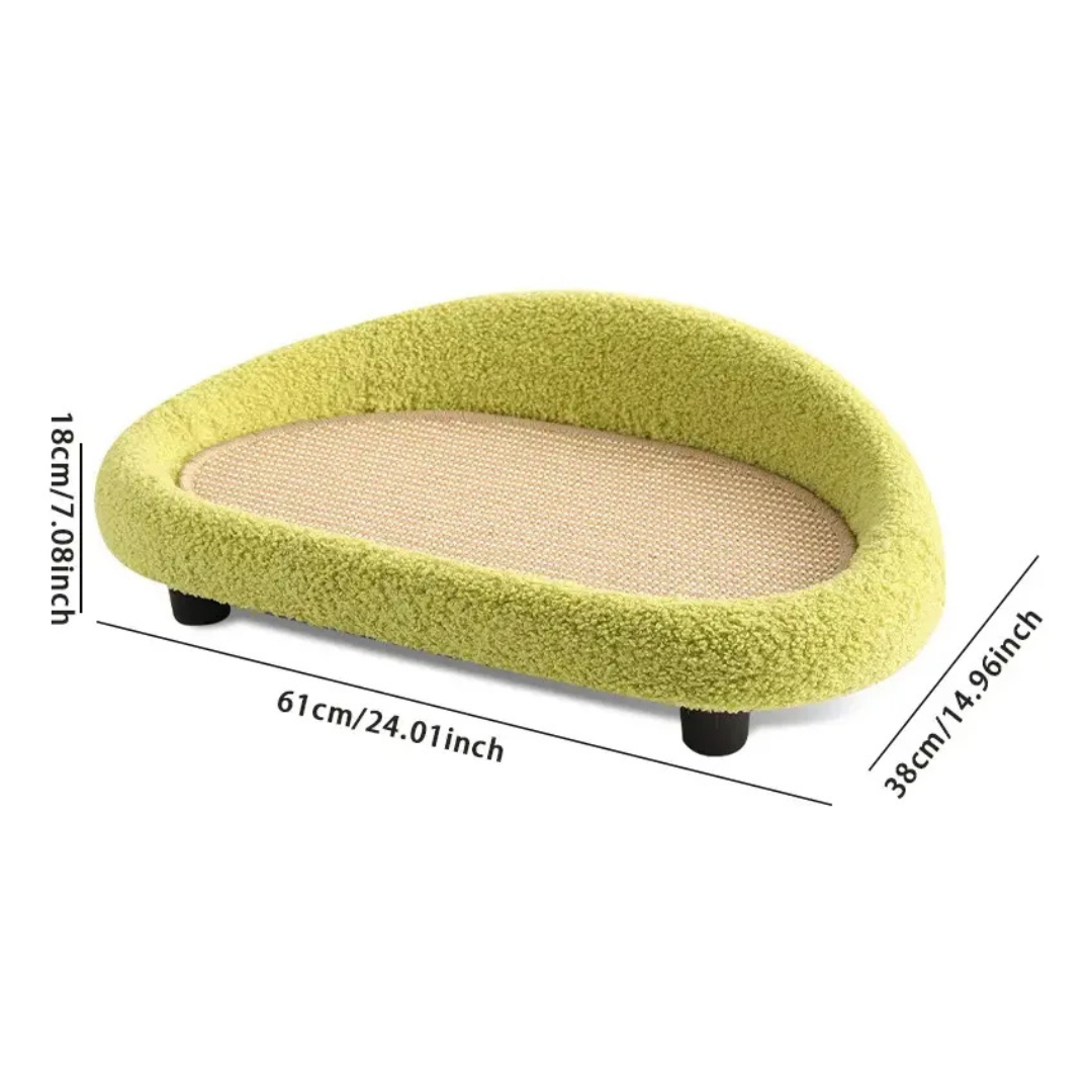 Rascador Y Cama Tipo Sofa 60cm Para Mascota Gato Perro-4