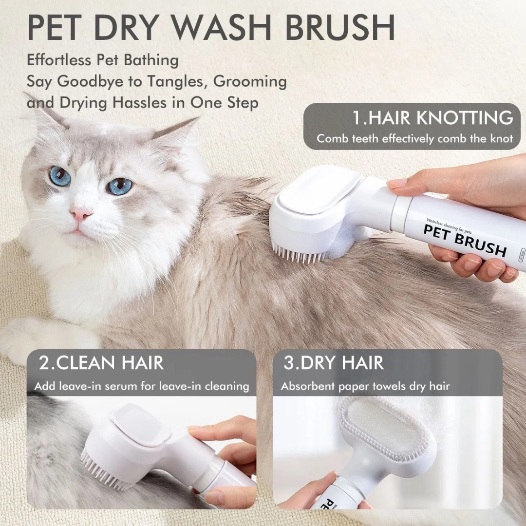 Cepillo Limpiador En Seco Sin Ducha De Mascotas Perro Gato-4