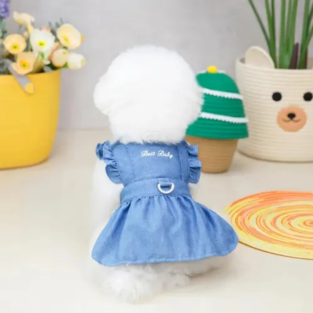 Vestido para perros de primavera y verano ropa para perros peque os y gatitos-3
