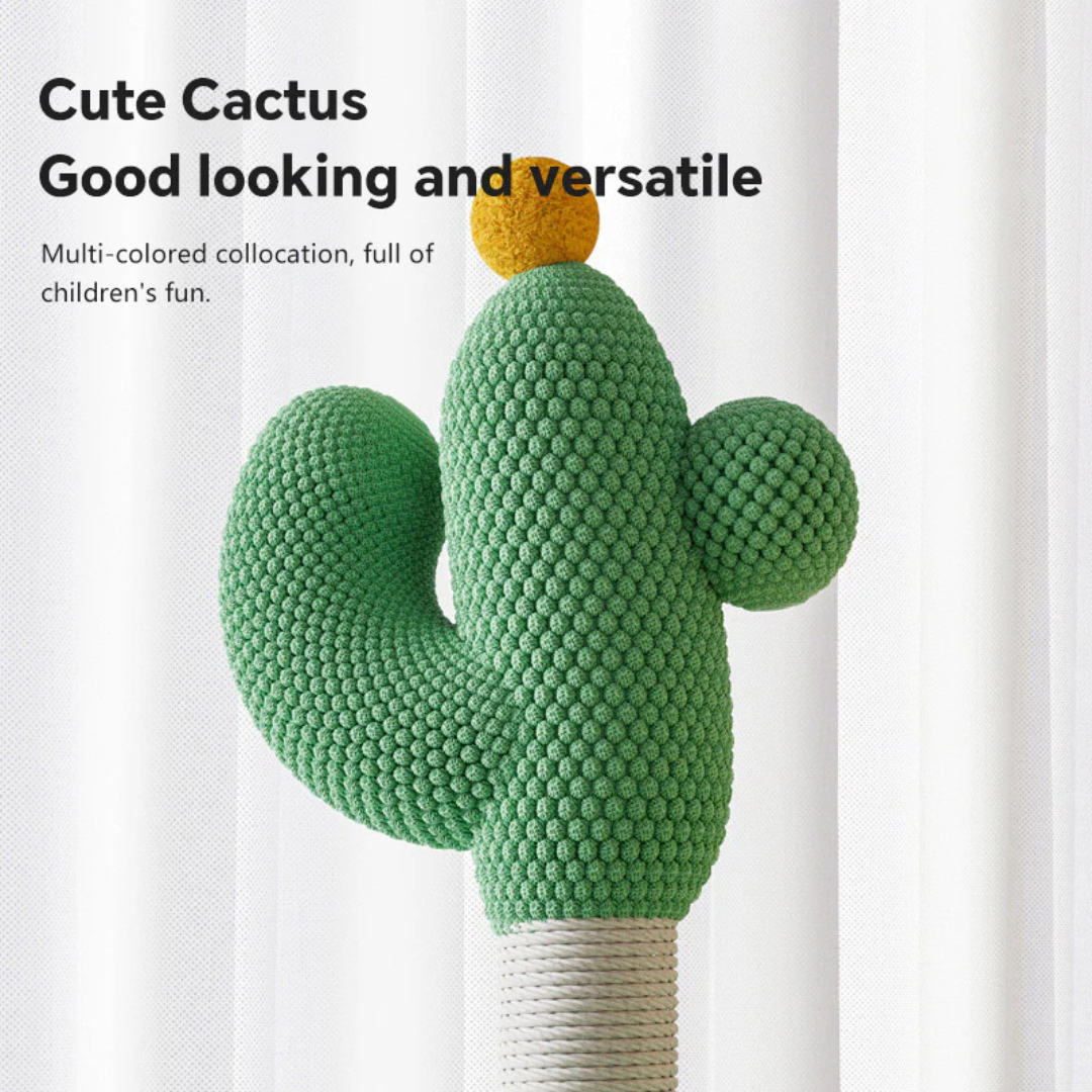 Torre Rascador Para Gatos Forma De Cactus 180cm De Alto Verde-6
