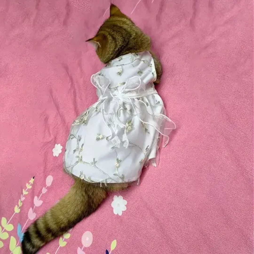 Ropa Vestido Elegante Para Mascota Perro Y Gato M-5