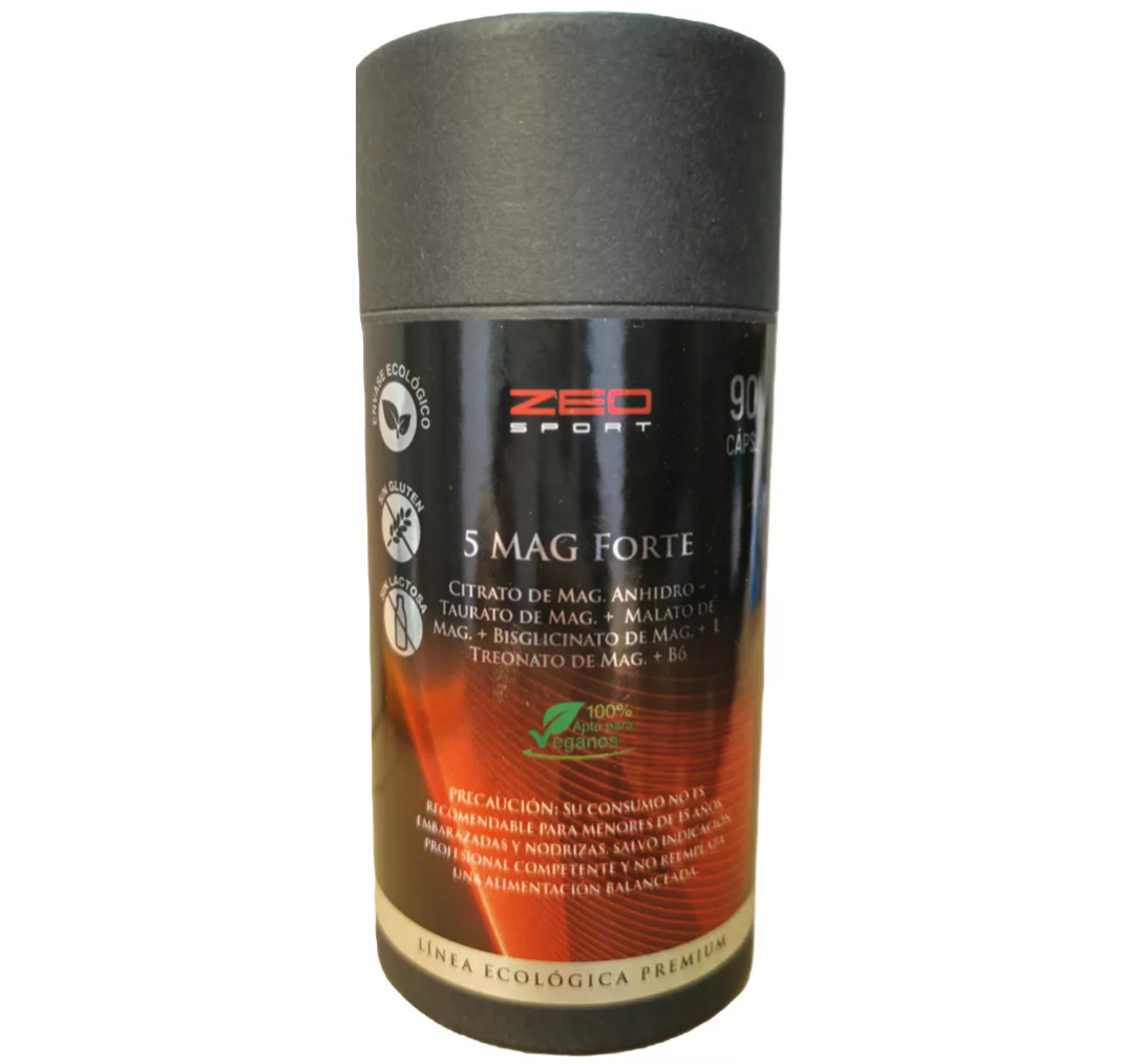 5 MAG FORTE ( 5 TIPOS DE MAGNESIOS) X 90 CAPSULAS -0