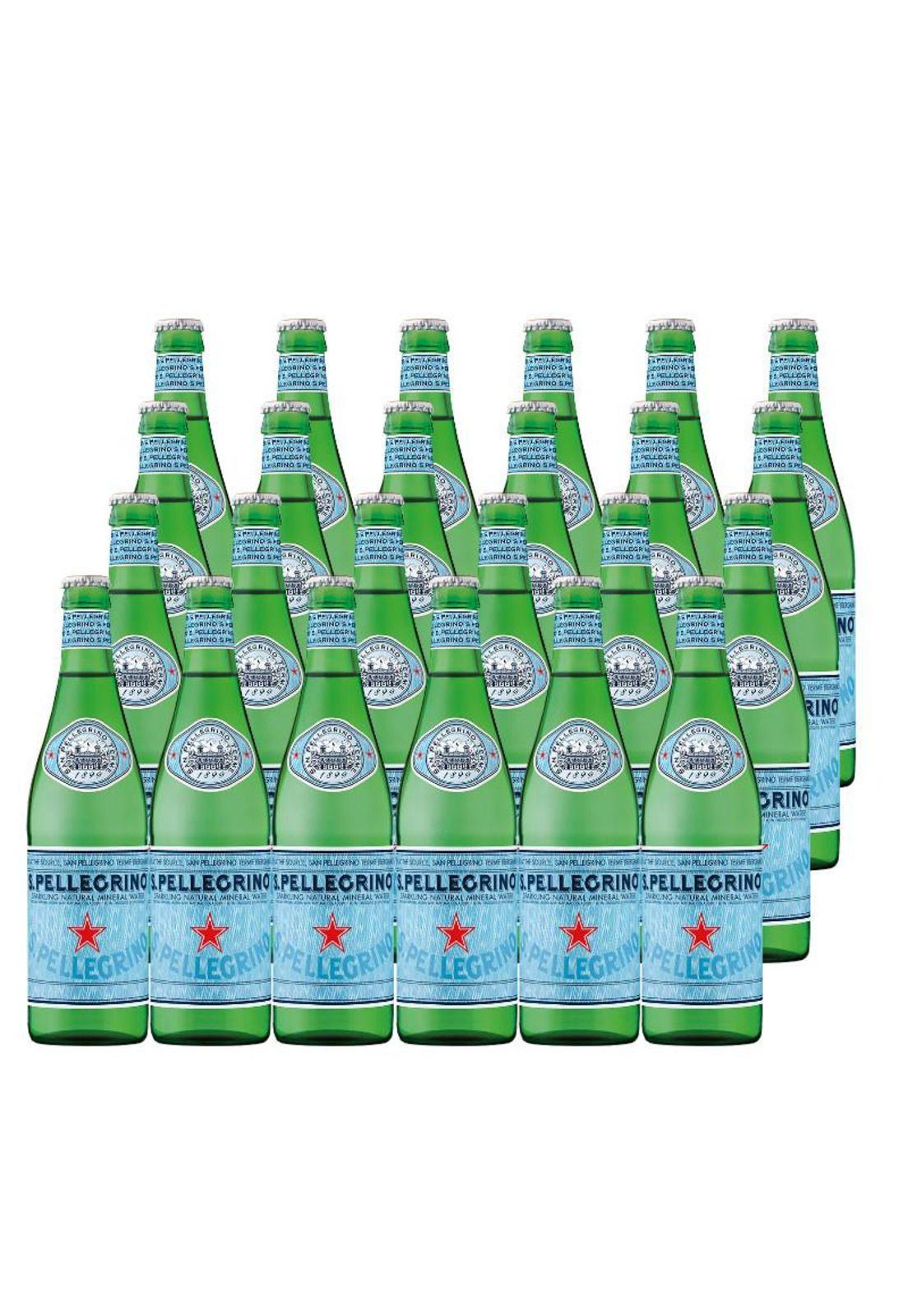 24 Aguas Mineral San Pellegrino Con Gas (Botella Vidrio)-0
