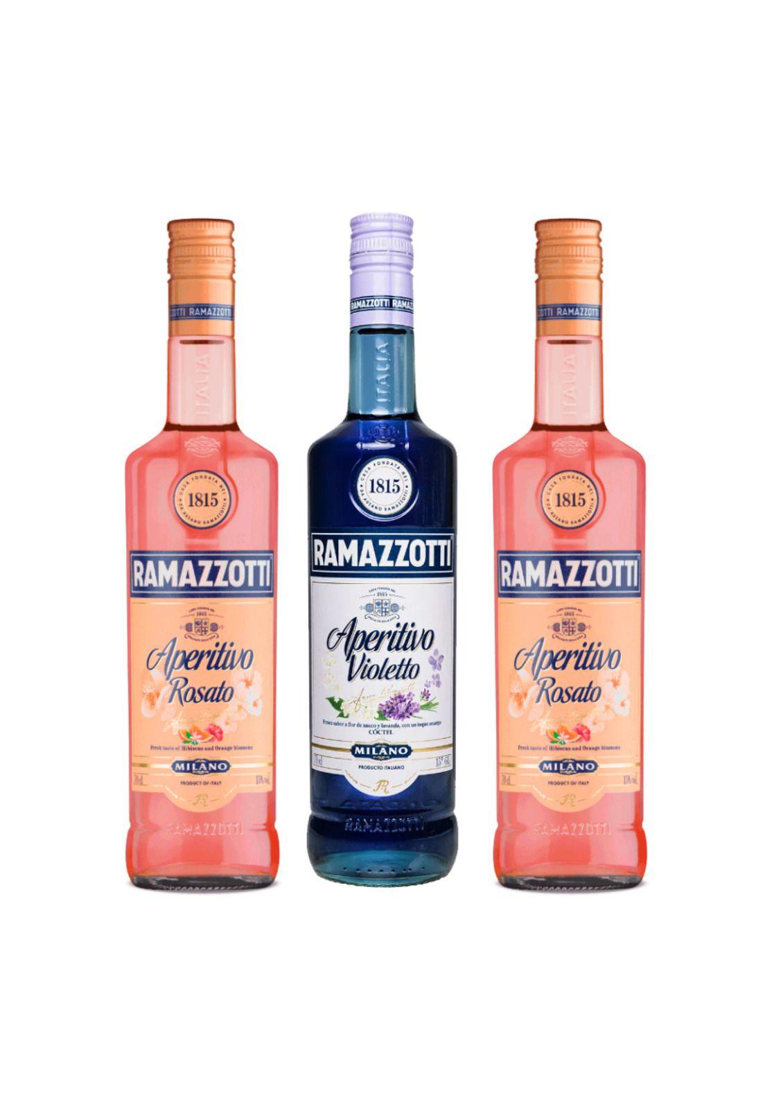 Mix LicorRamazzotti: 2 Rosatto + 1 Violetto-1