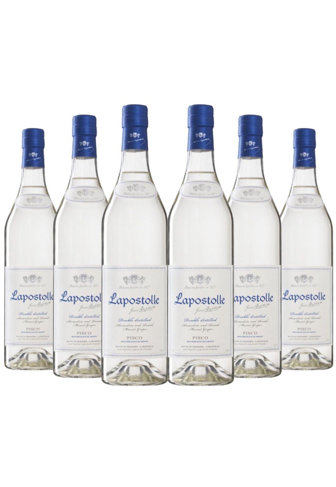 6 Piscos Lapostolle (700ml. 40%)-0