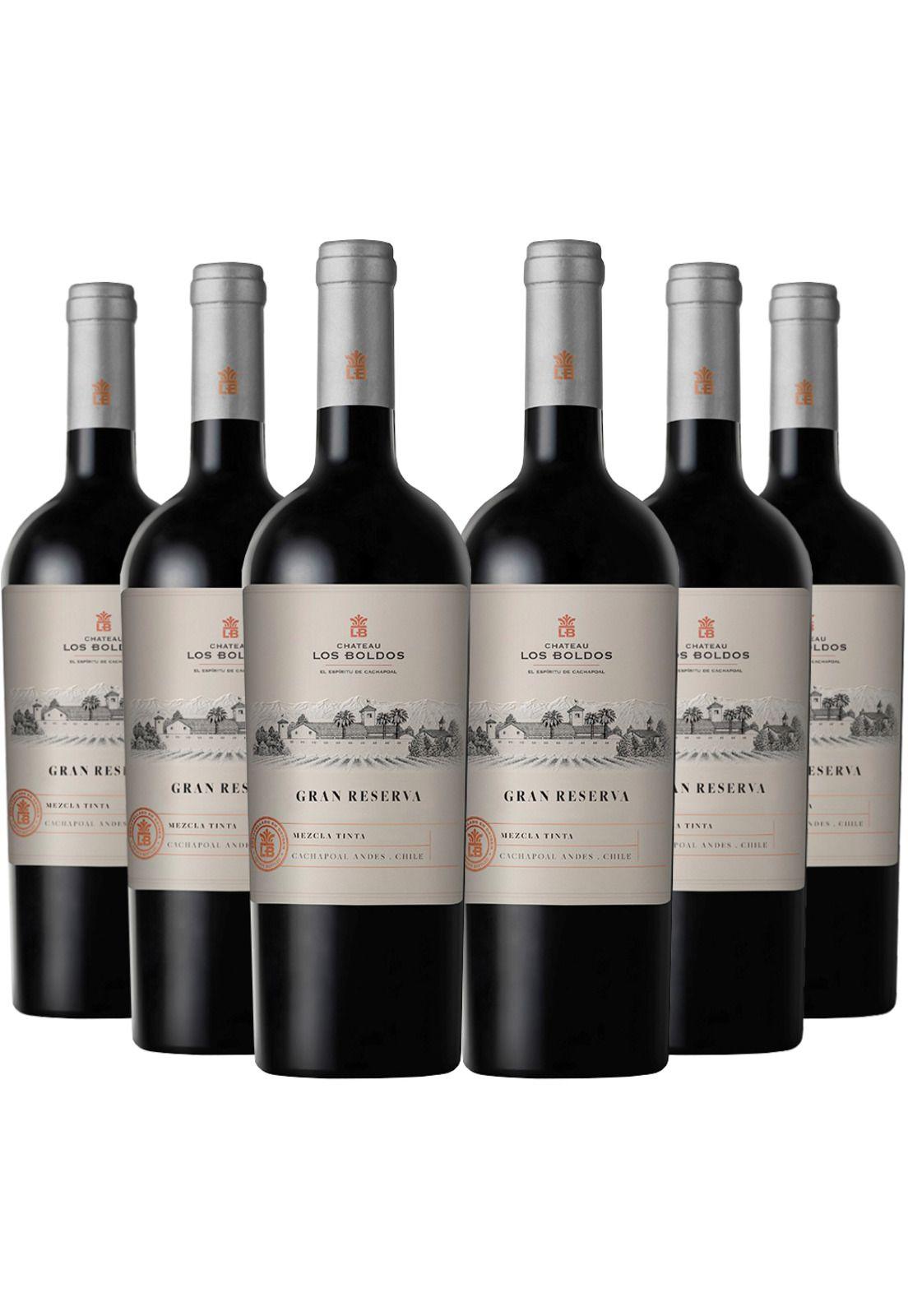 6 Vinos Los Boldos Gran Reserva Mezcla Tinta (Cs/ Sy/ Tn)-0