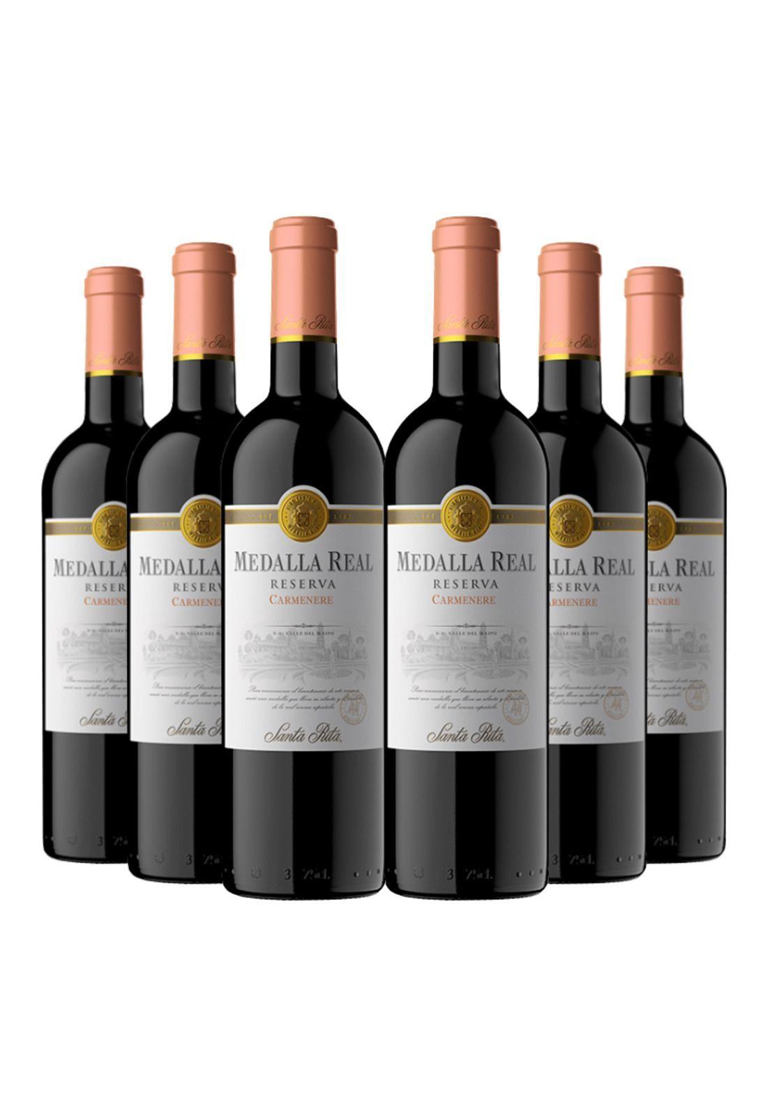 6 Vinos Santa Rita Medalla Real Carmenere-0