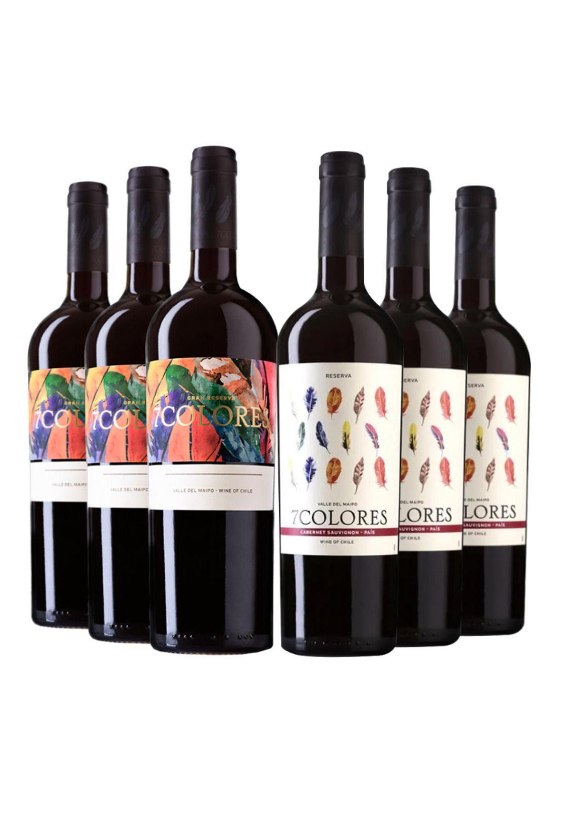 6 Vinos 7 Colores: 3 Gran Rva. Ca + 3 Rva. Cs-0