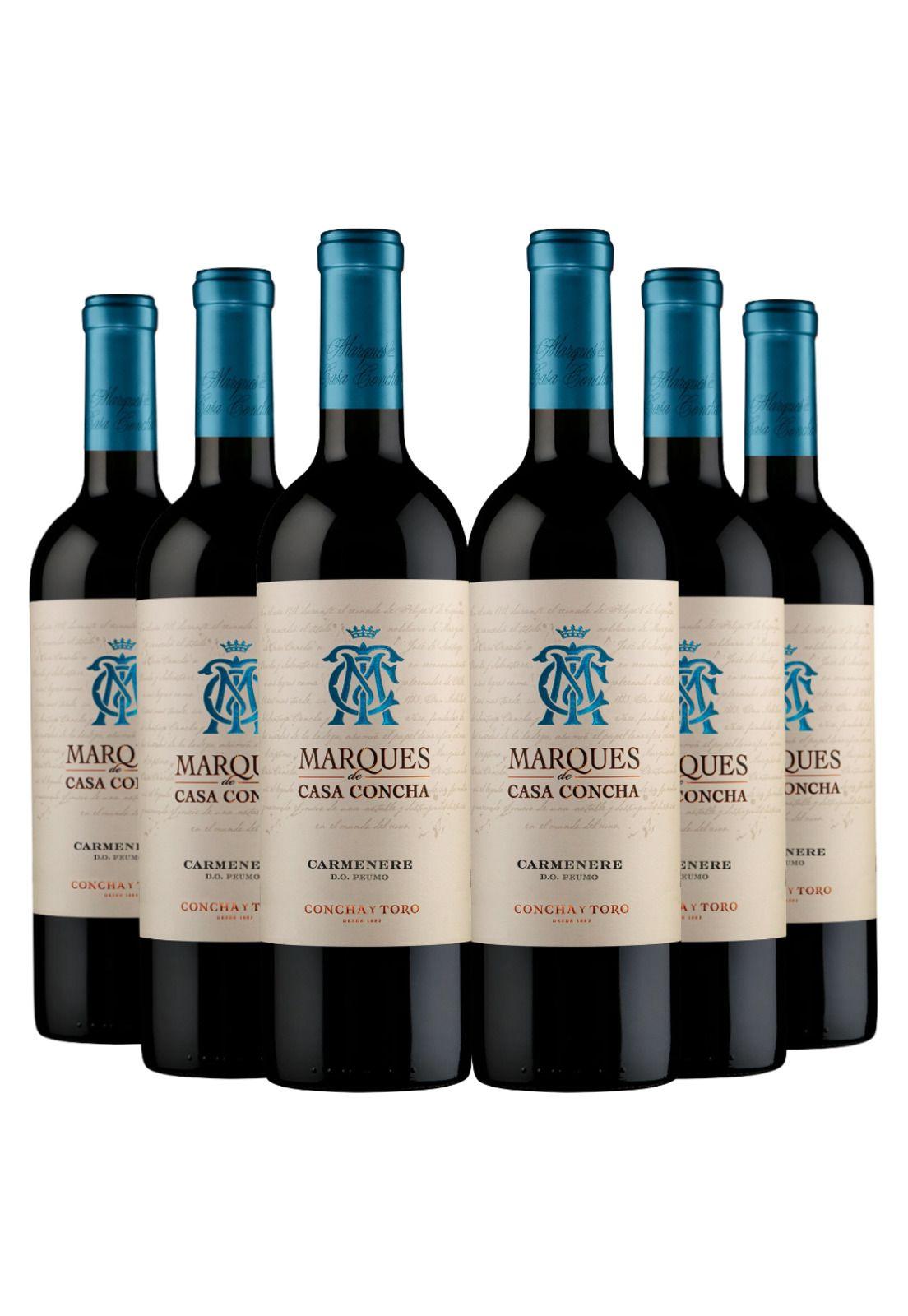 6 Vinos Marques De Casa Concha Gran Reserva Carmenere-0
