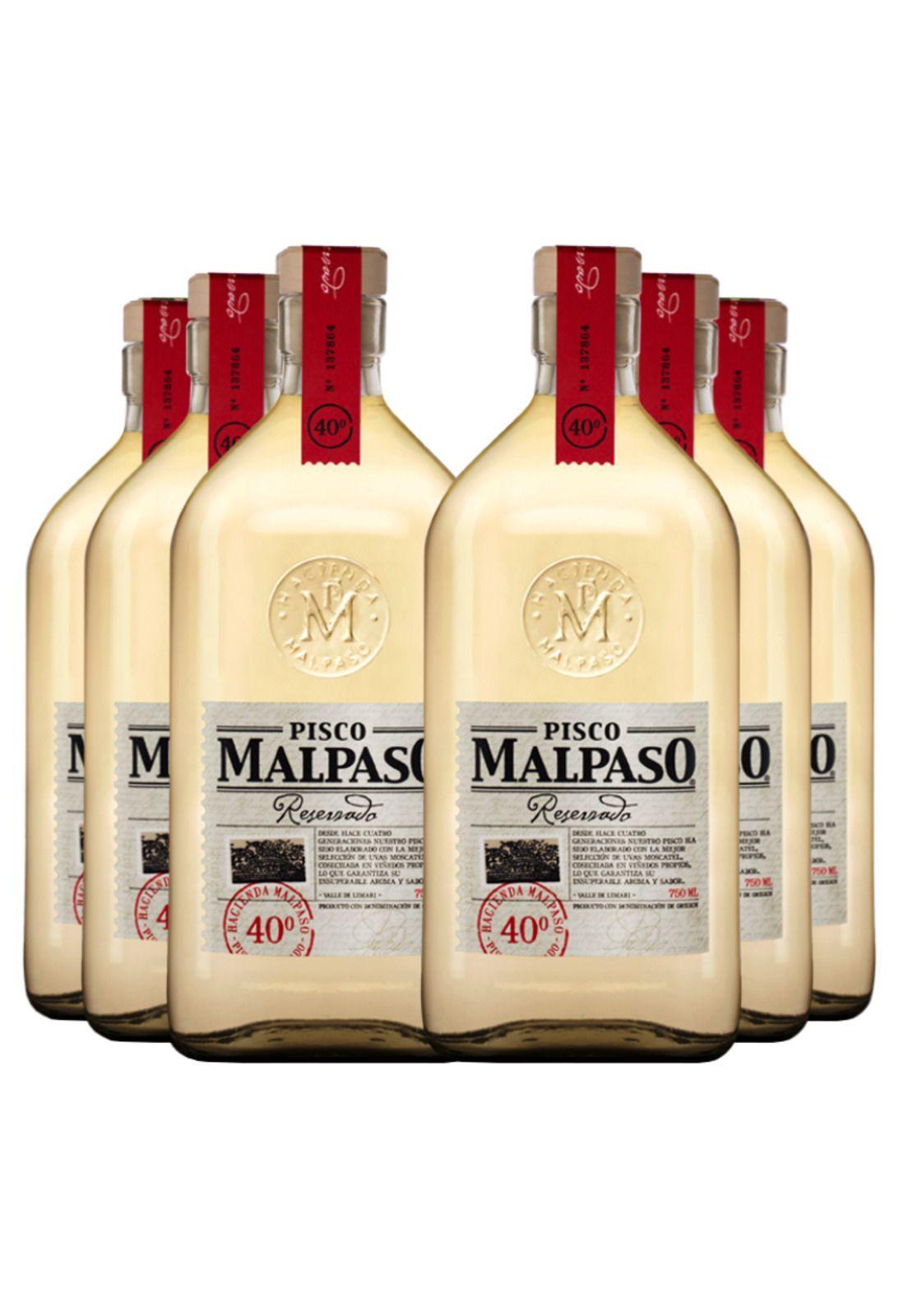 6 Piscos Mal paso Reservado (700ml. 40%)-0