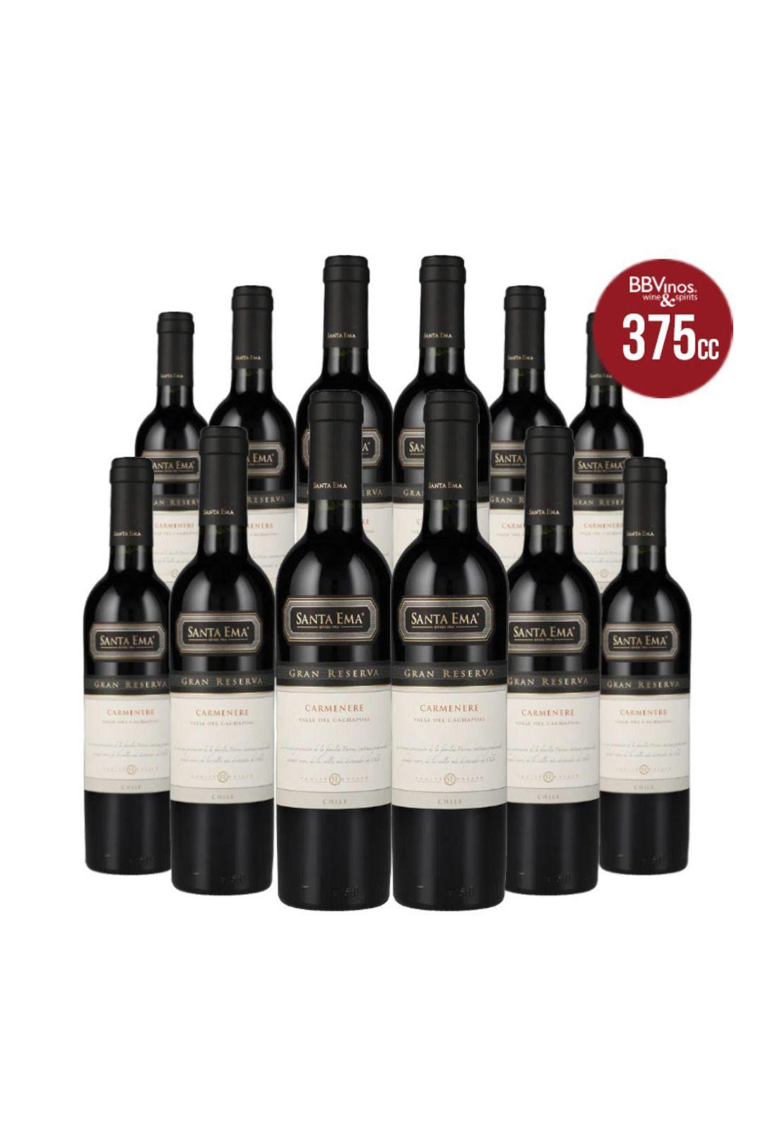 12 Vinos Santa Ema Gran Reserva, Carmenere (375 ml)-0