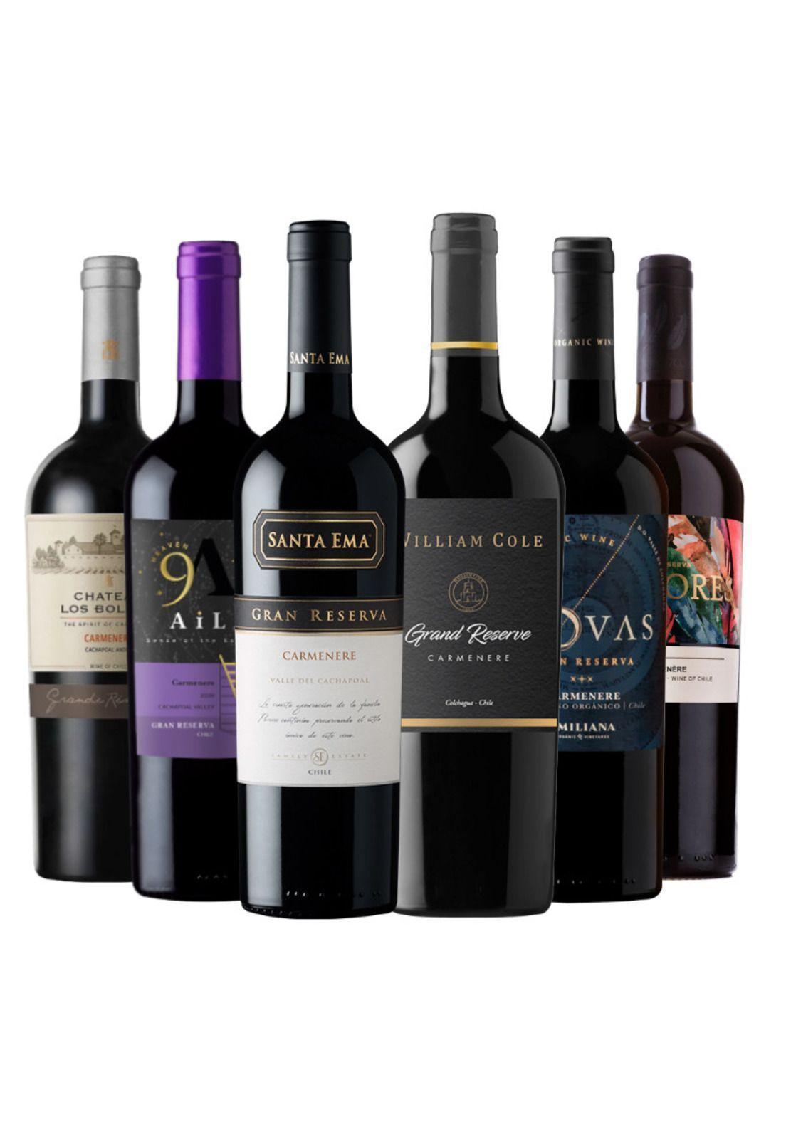 6 Vinos Mix Plus Gran Reserva Carmenere-0