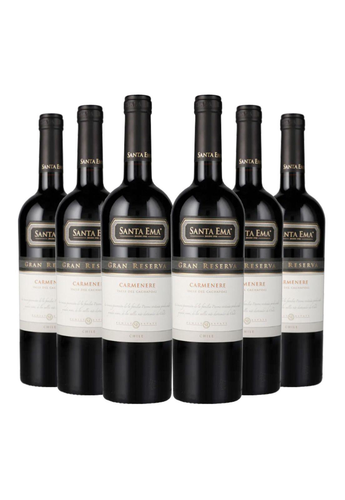 6 Vinos Santa Ema Gran Reserva Carmenere-0