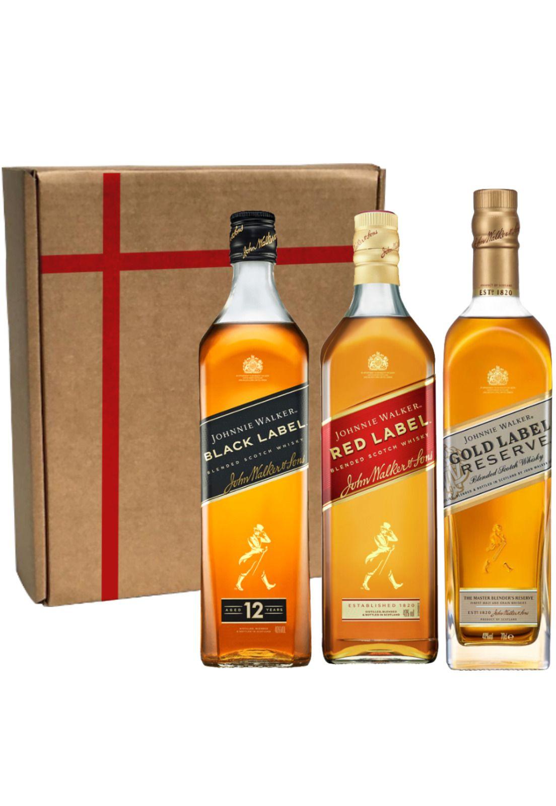 3 Whisky Mix Johnnie Walker (Red, Black, Gold)-0